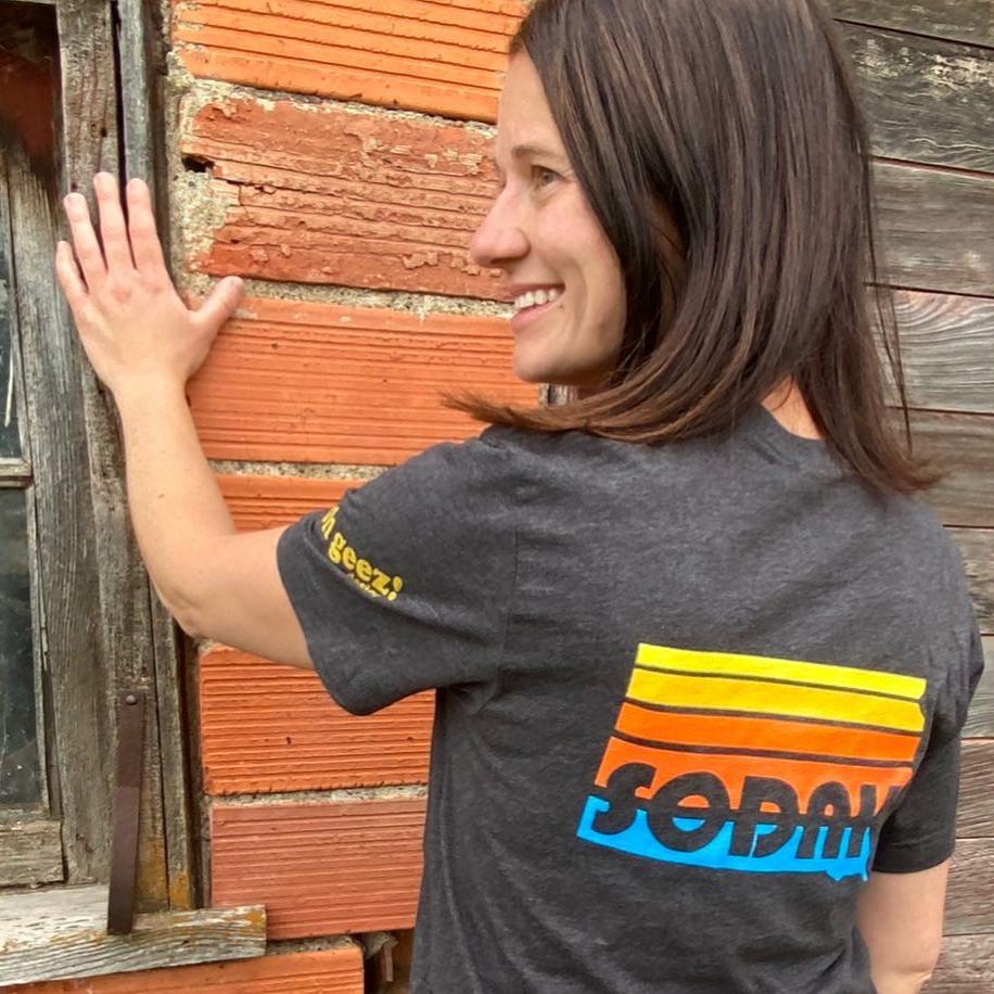 SoDak Sunset Heather Gray Unisex T-shirt