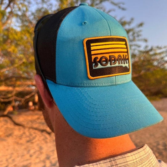 SoDak Sunset Blue and Black Trucker Hat
