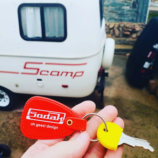 SoDak Classic Retro Keychain Red