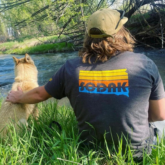 SoDak Sunset Heather Gray Unisex T-shirt