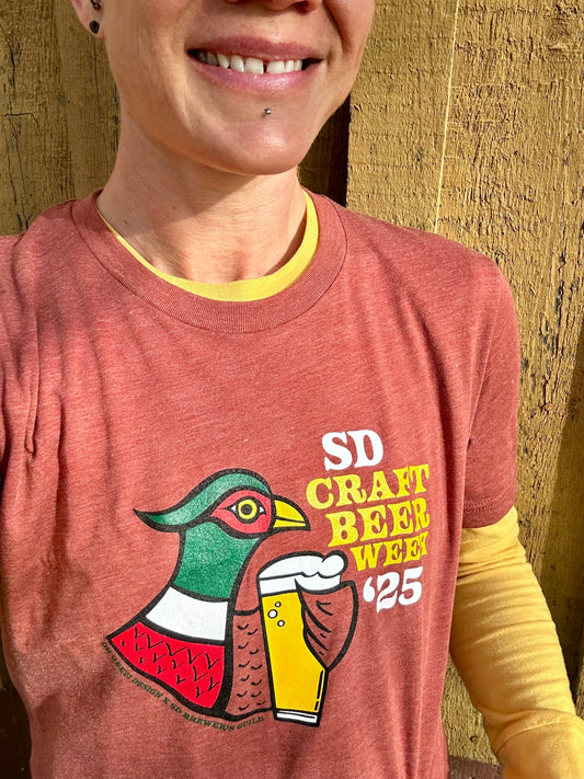 South Dakota Craft Beer Week 2025 Pheasant Unisex T-shirt by Oh Geez! Design