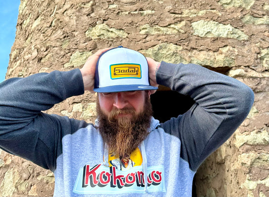 SoDak Classic Navy and White Flatbill Snapback Hat