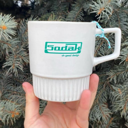 SoDak Classic Retro Lines Coffee Mug