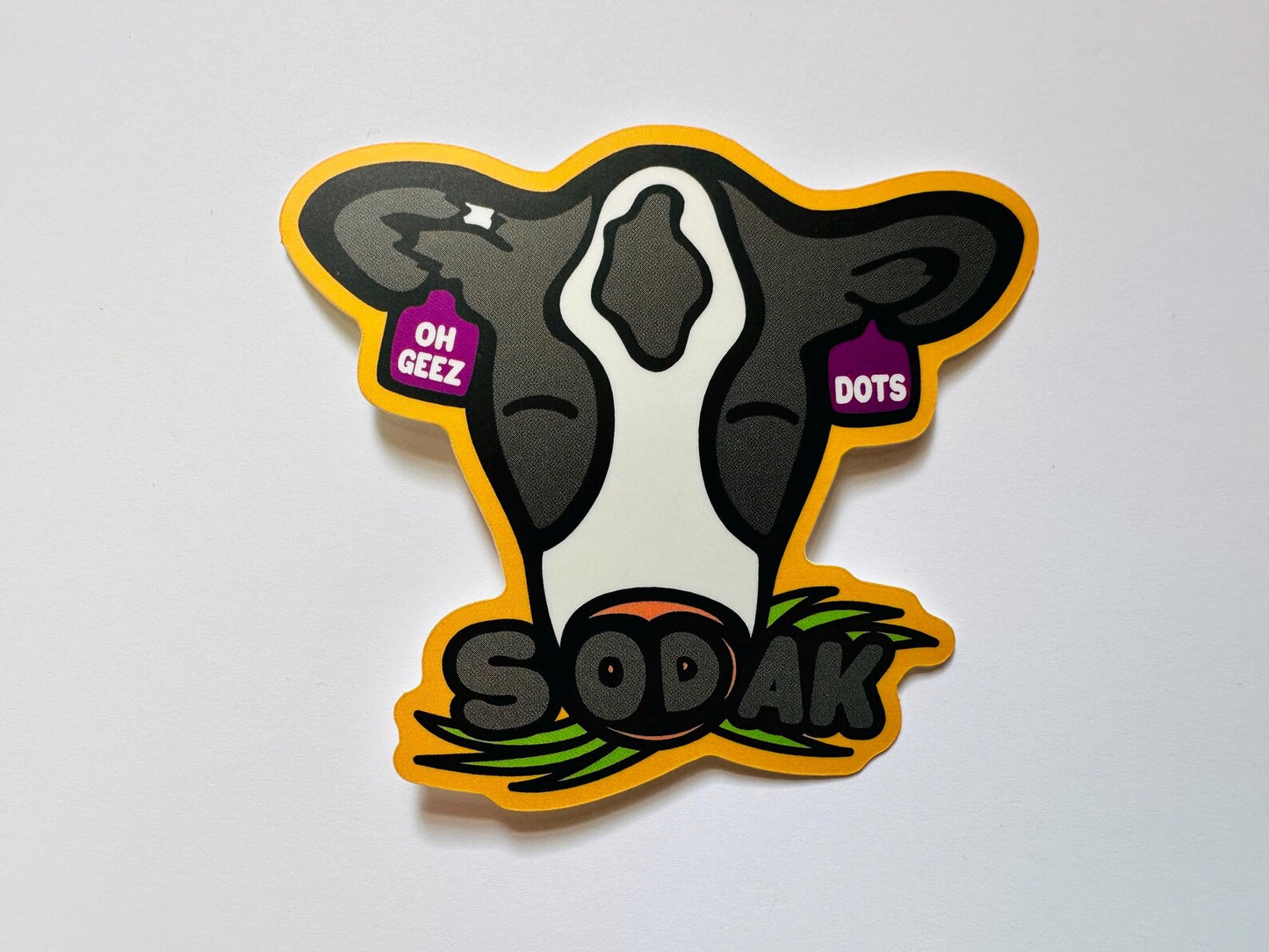 Dots the SoDak Cow Sticker