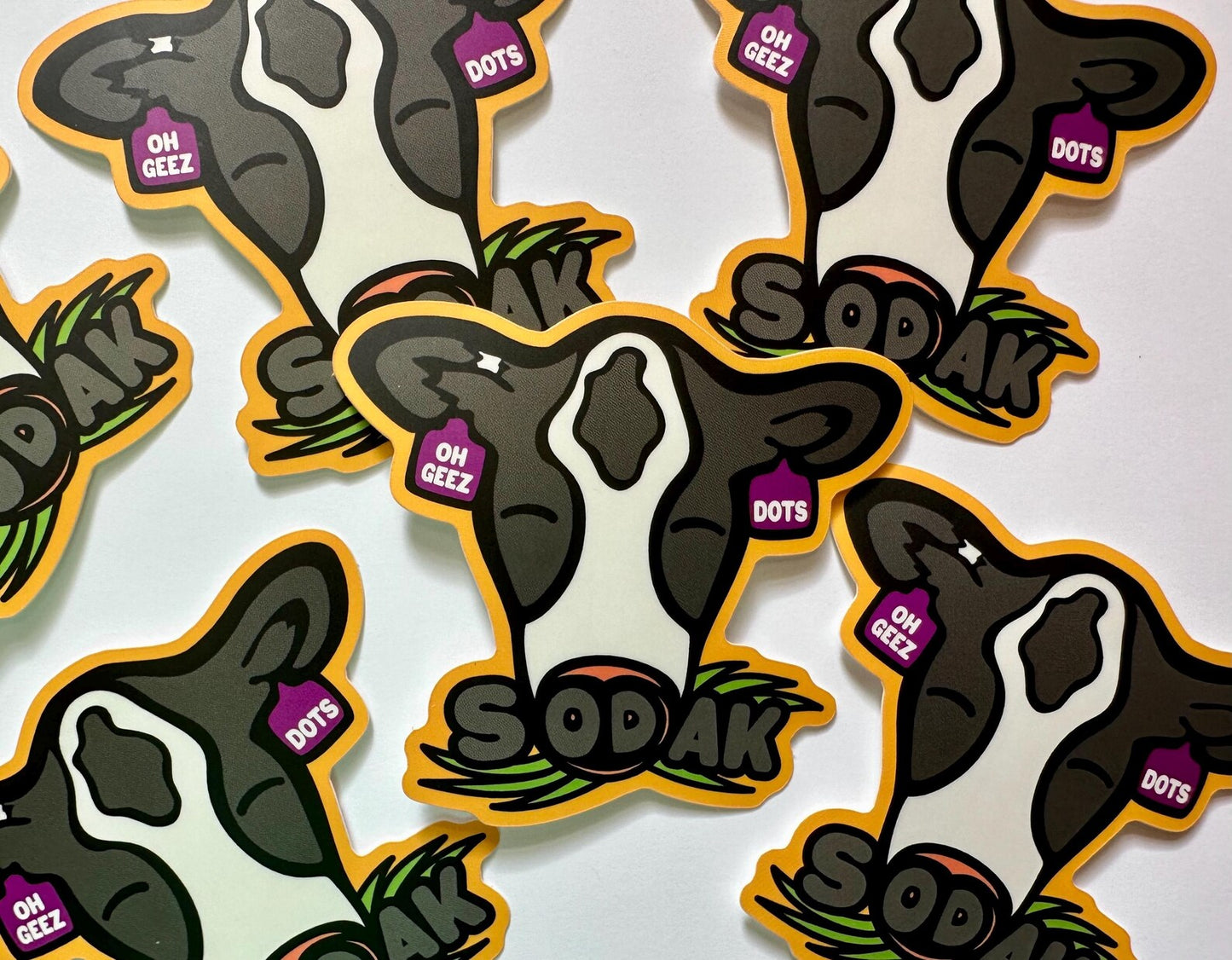 Dots the SoDak Cow Sticker