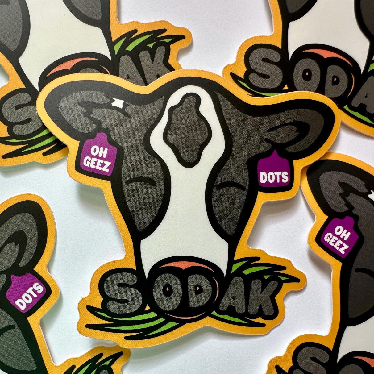 Dots the SoDak Cow Sticker