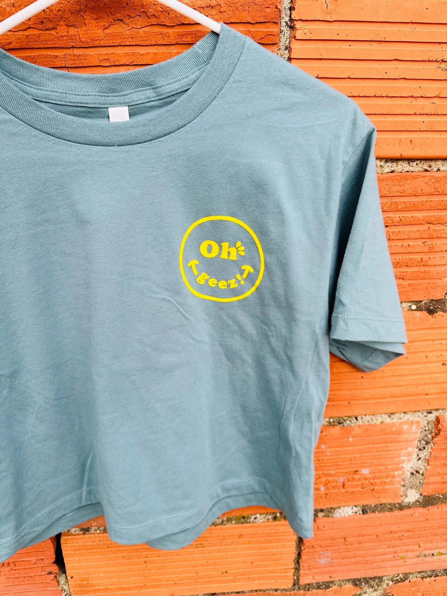 Oh Geez! Design Smiley Women's Boxy Fit T-shirt