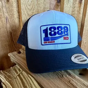 1889 South Dakota Navy and White Trucker Hat