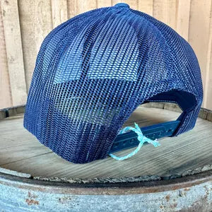 1889 South Dakota Navy and White Trucker Hat