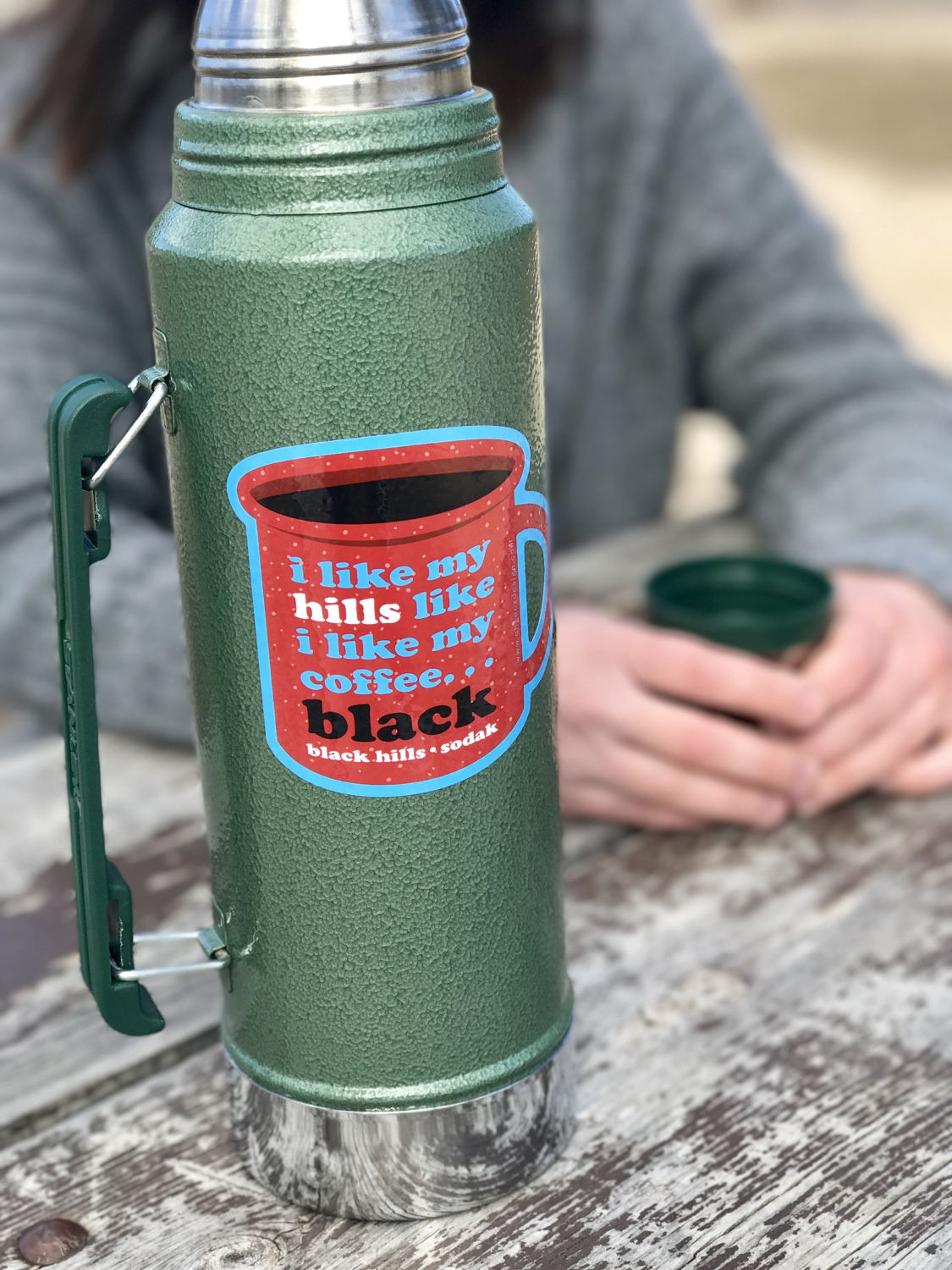 I Like My Hills Like I Like My Coffee Sticker