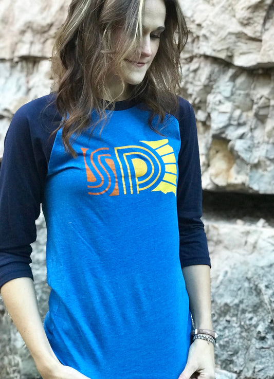SD Sunny Raglan Unisex Baseball Tee