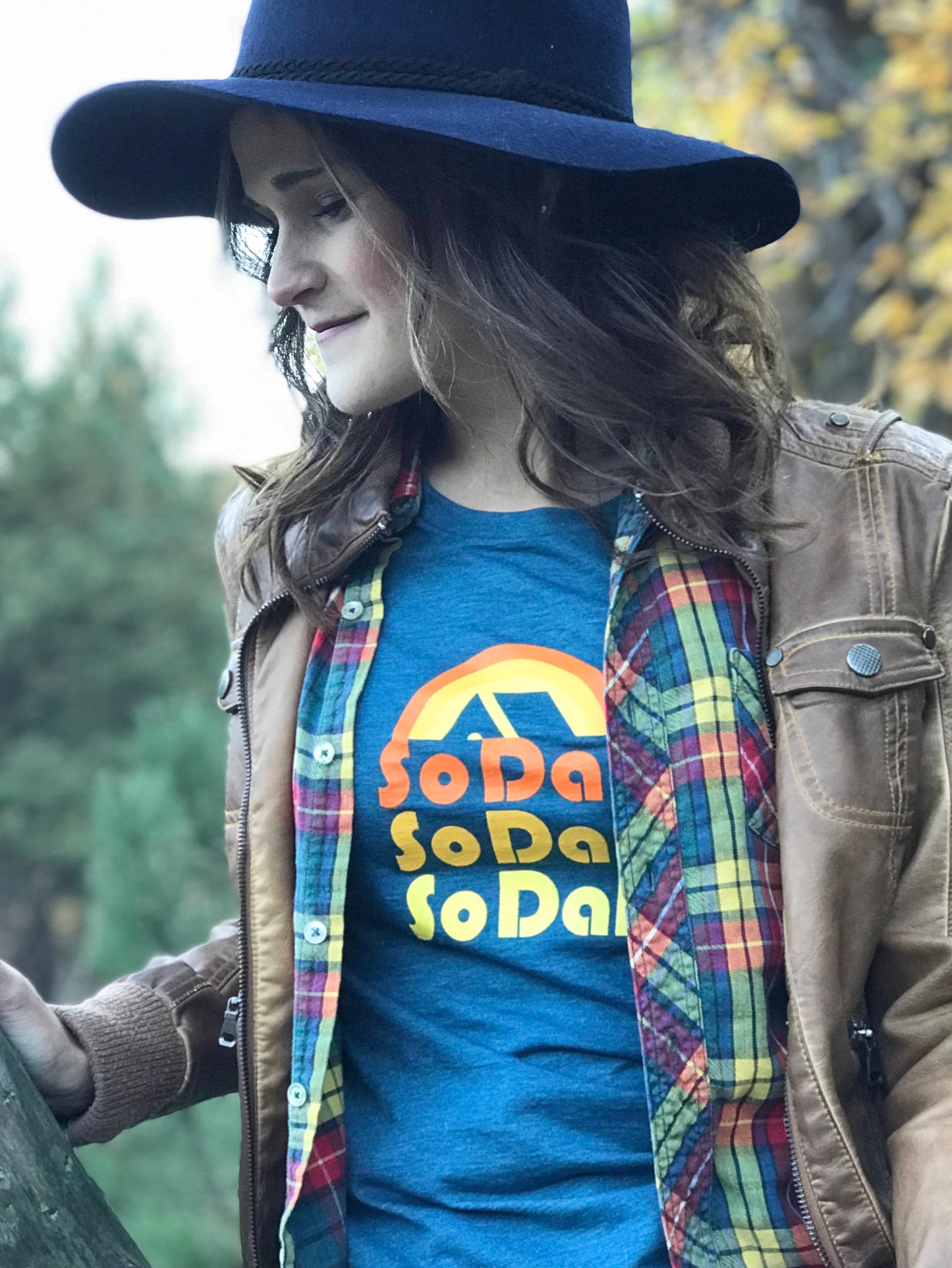 SoDak Retro Women's Teal T-Shirt