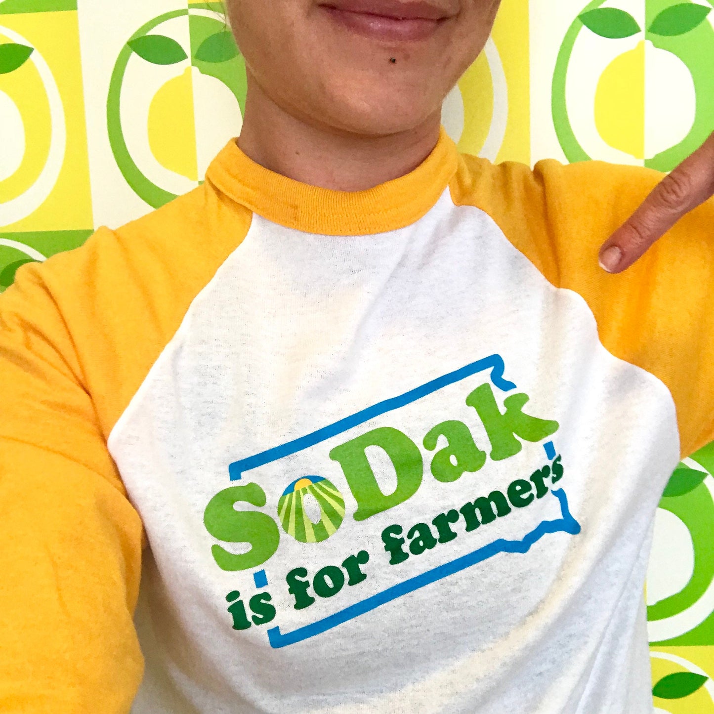 SoDak is for Farmers Unisex Baseball Tee