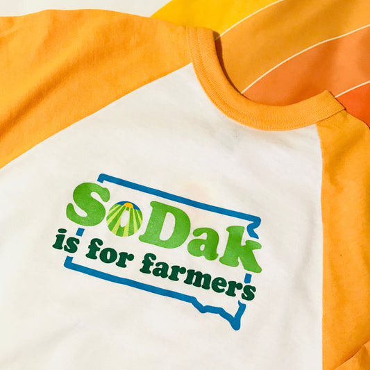 SoDak is for Farmers Unisex Baseball Tee