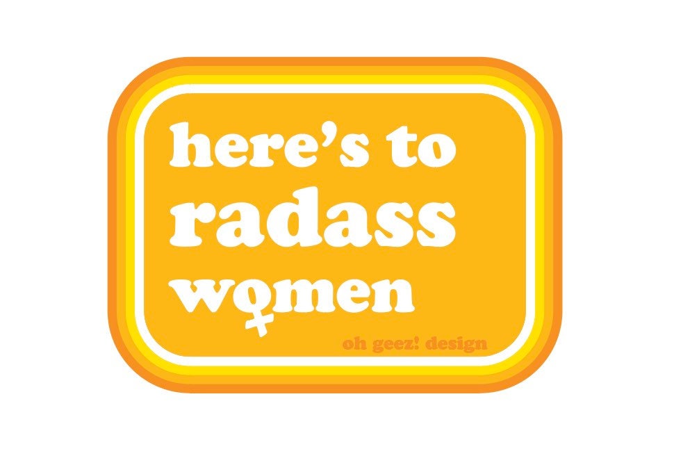 Here's to Radass Women Sticker