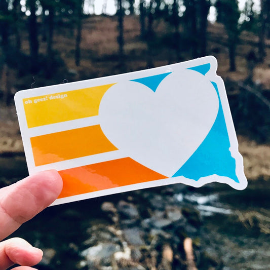 South Dakota Heart Sticker
