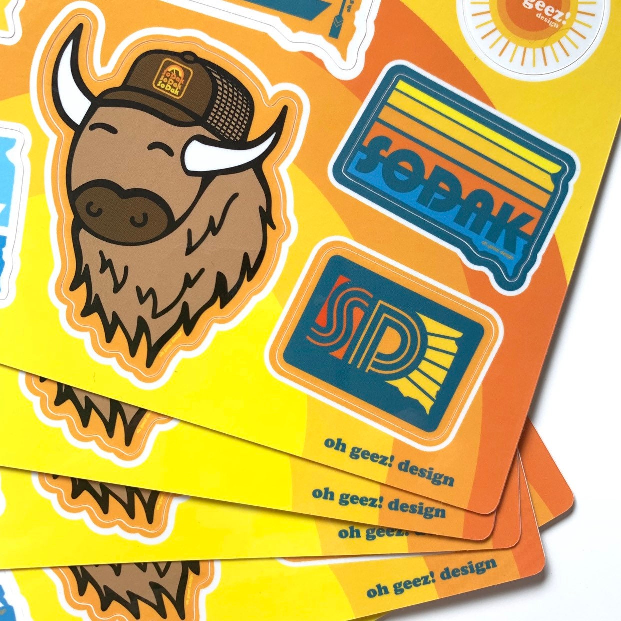 SoDak Sticker Sheet by Oh Geez! Design