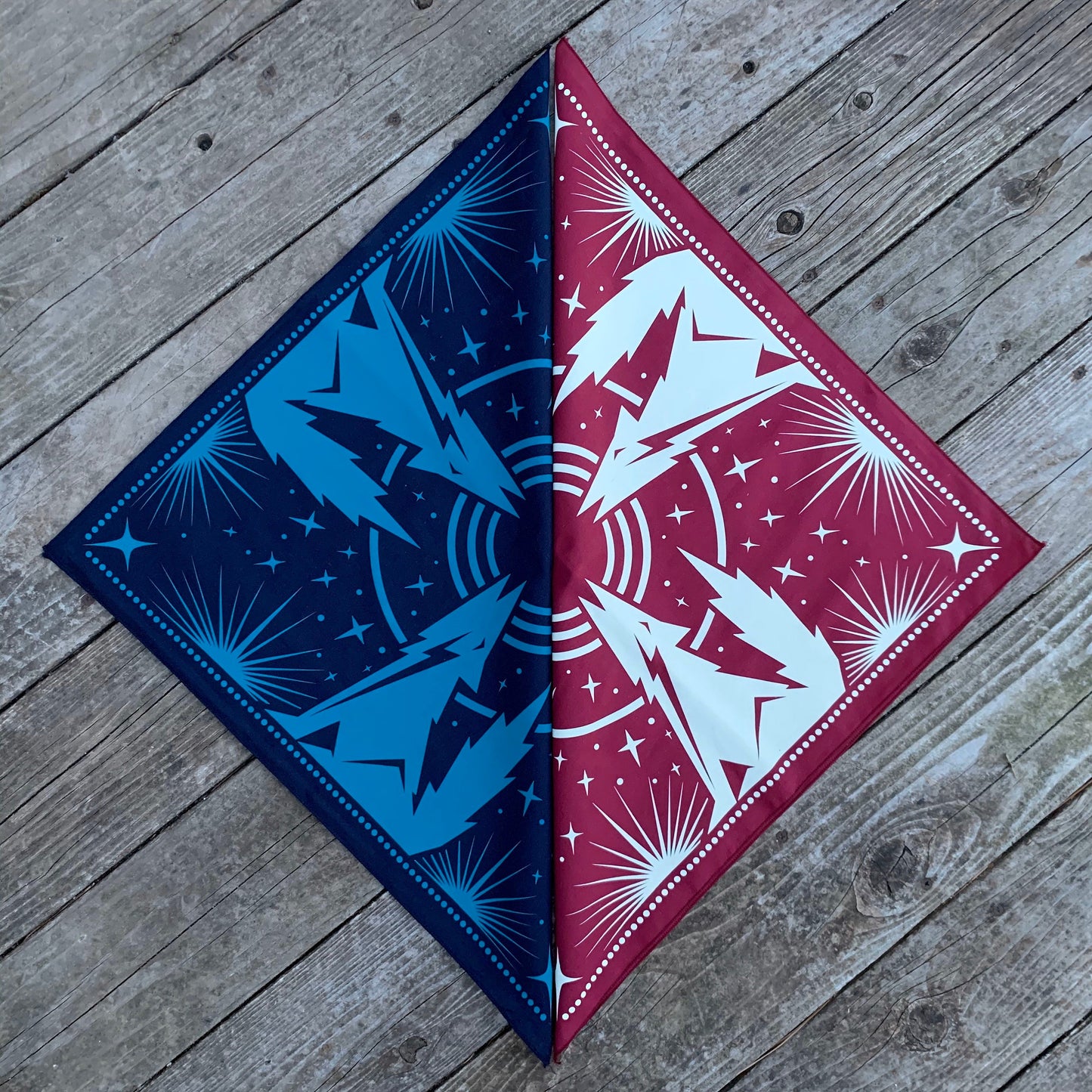 Harvest Moon Howling Coyote Maroon Bandana