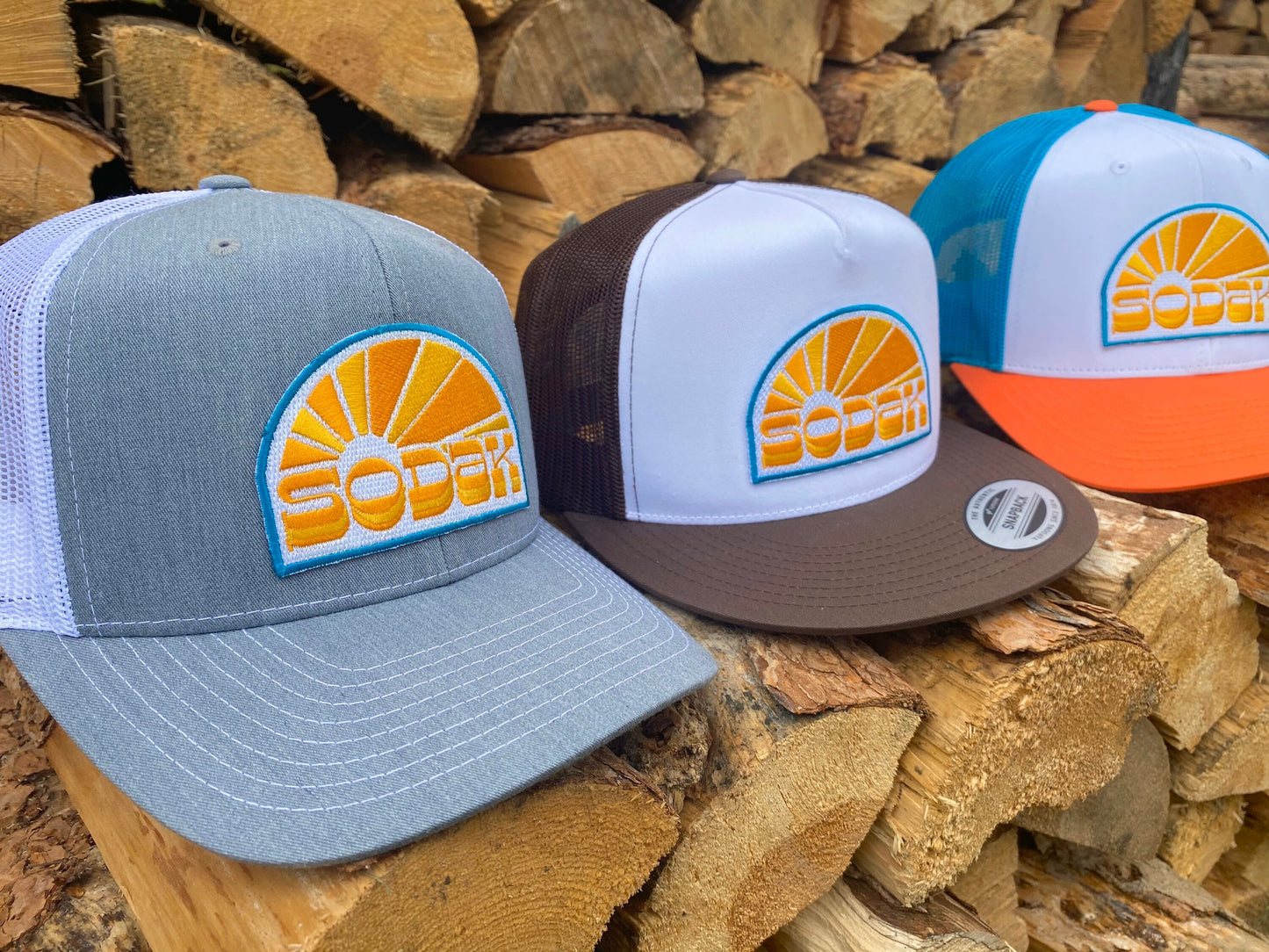 SoDak Sunbeams Heather Gray and White Trucker Hat