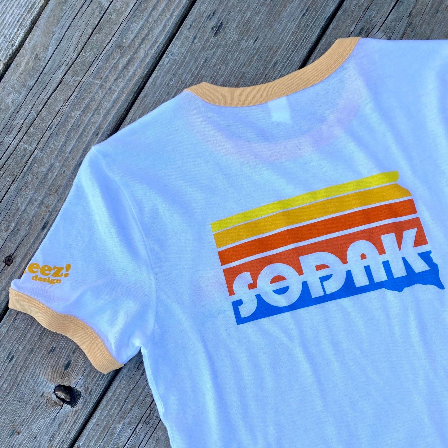 SoDak Sunset Unisex Ringer T-shirt
