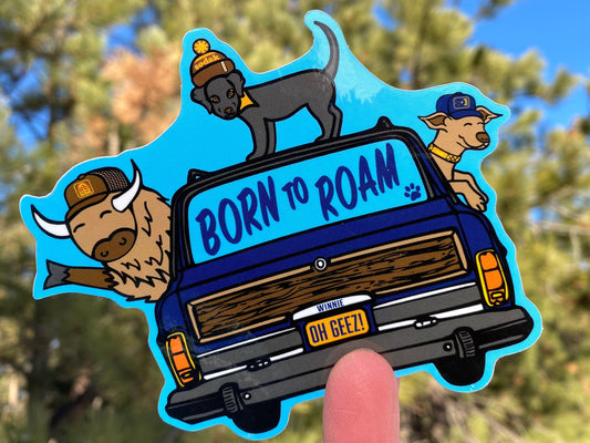 Born to Roam Wagoneer Sticker