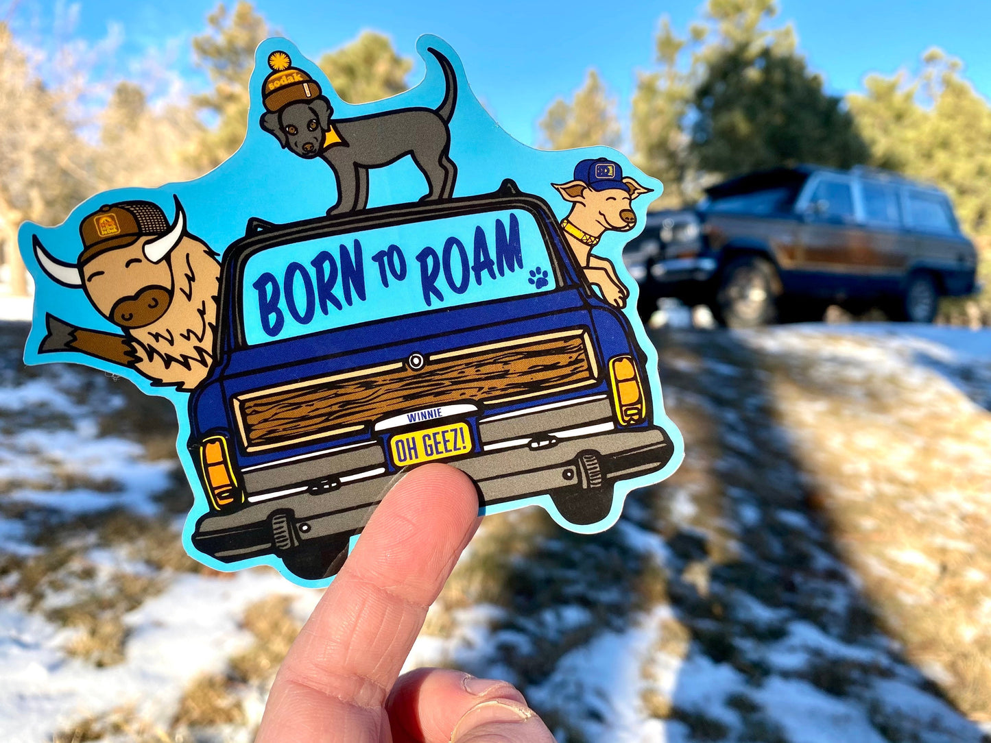 Born to Roam Wagoneer Sticker