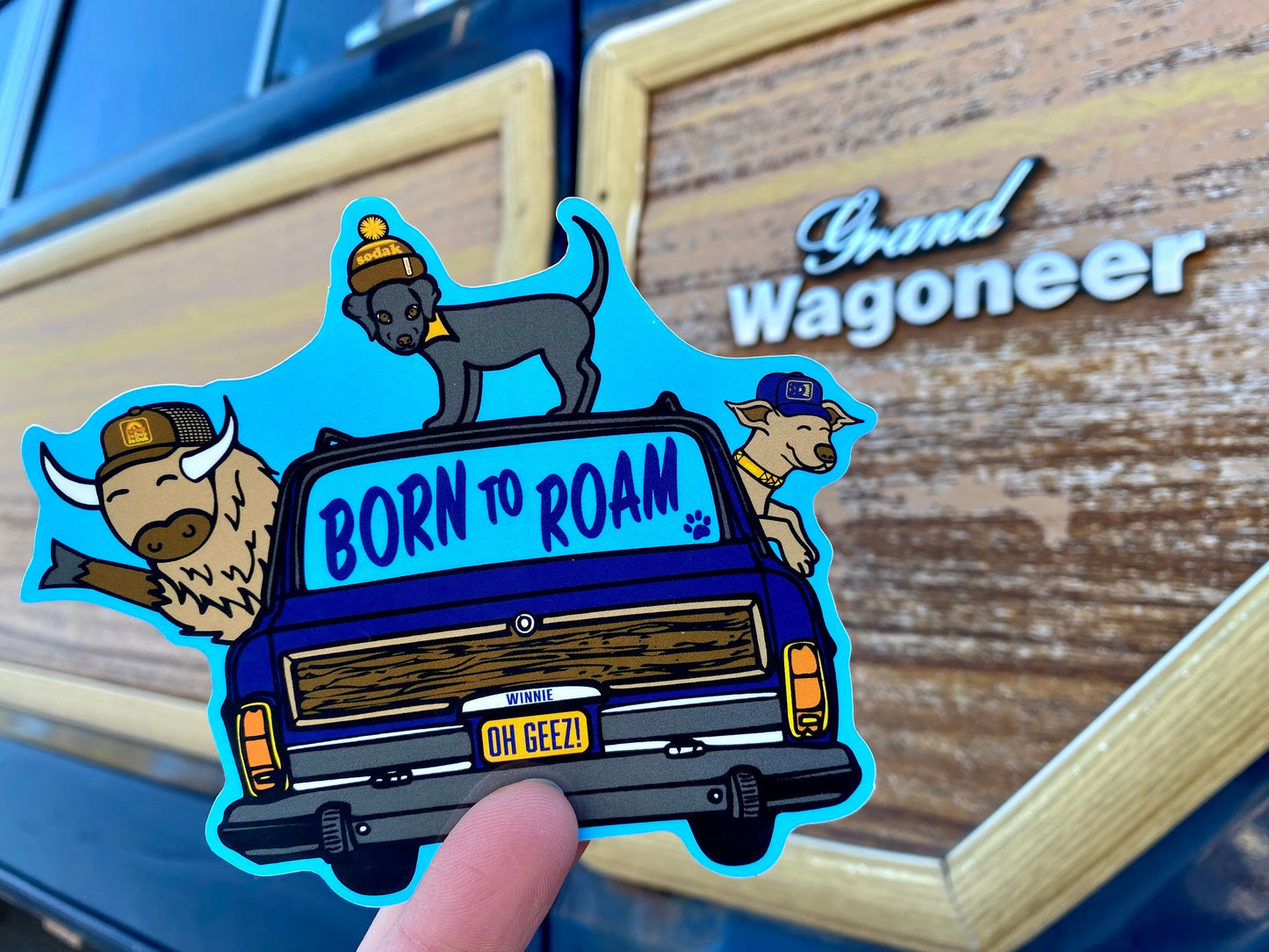 Born to Roam Wagoneer Sticker