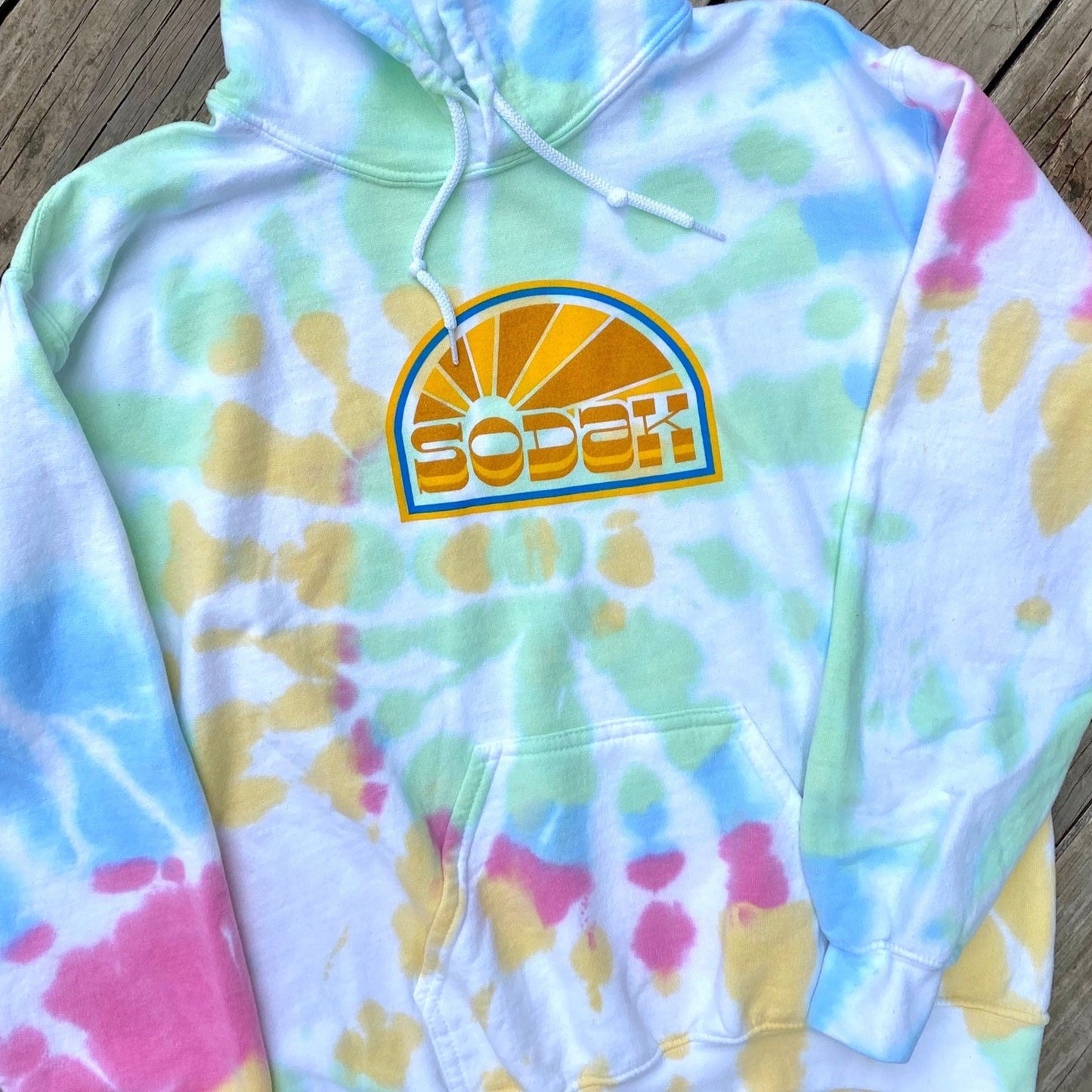 SoDak Sunbeams Tie Dyed Hoodie Unisex