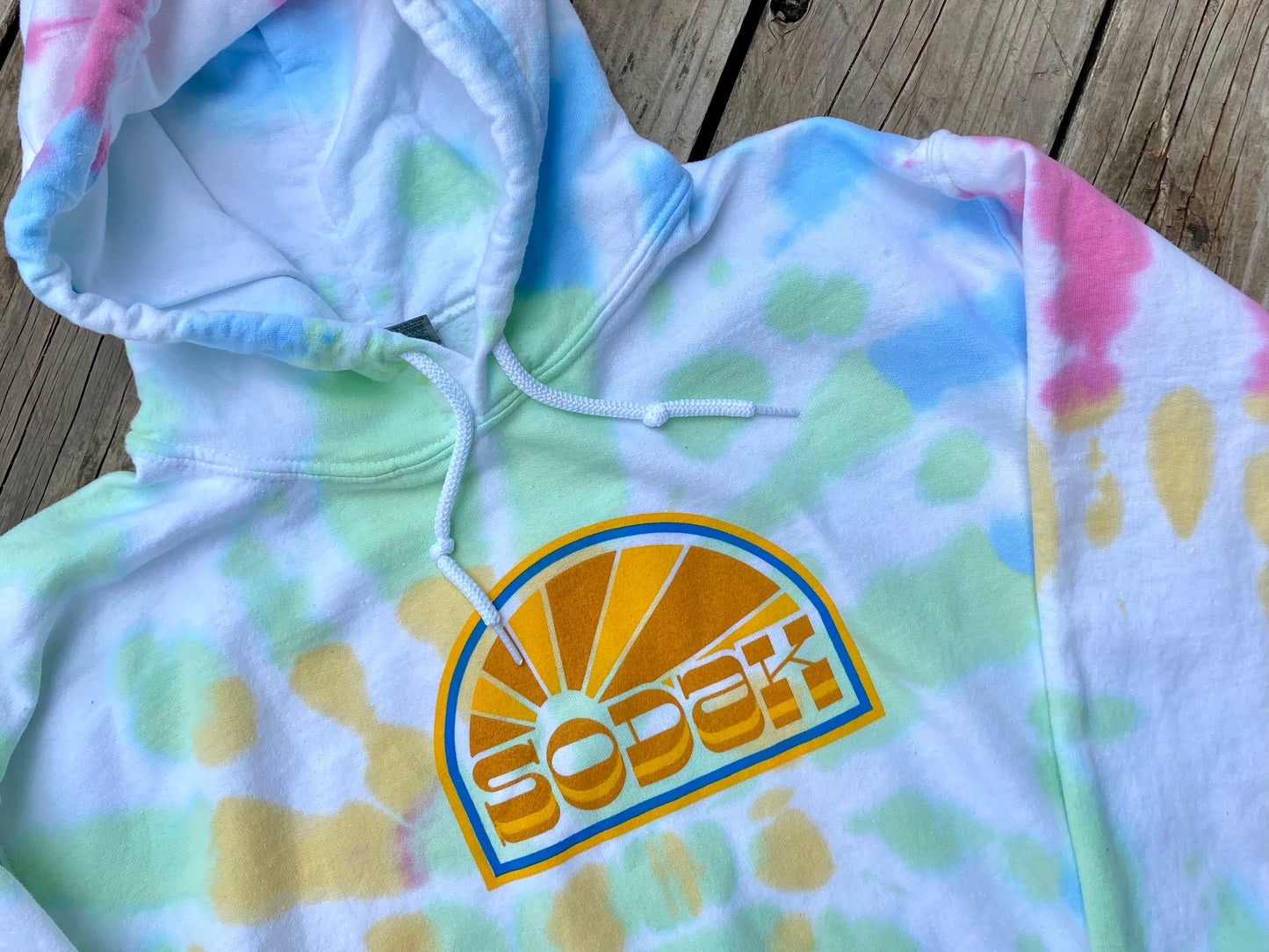 SoDak Sunbeams Tie Dyed Hoodie Unisex