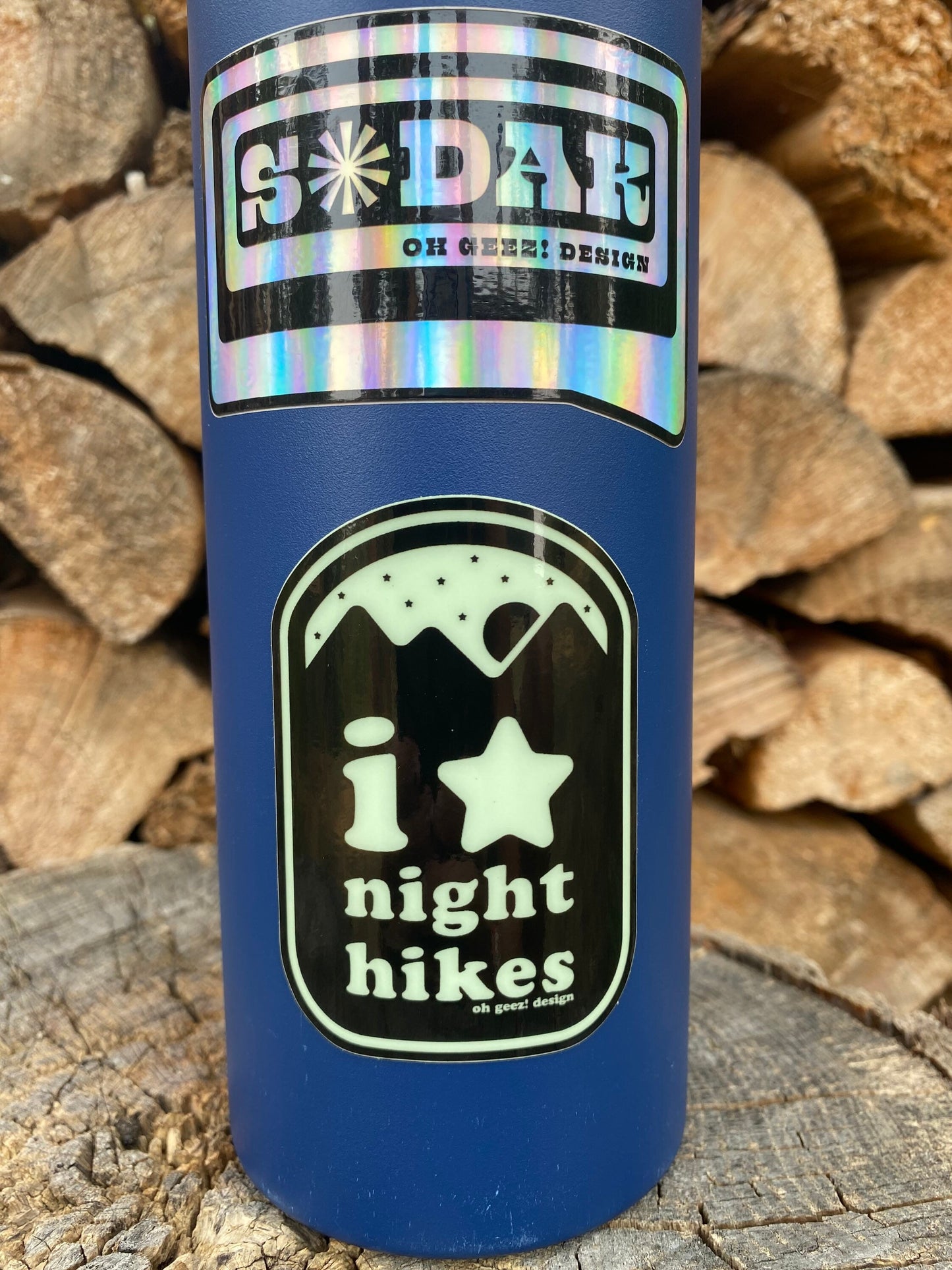 I Star Night Hikes Glow in the Dark Sticker