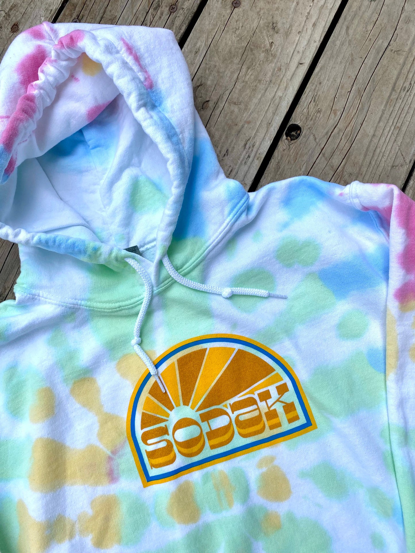 SoDak Sunbeams Tie Dyed Hoodie Unisex