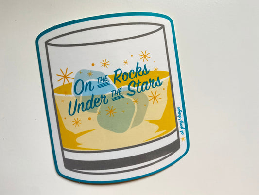 On the Rocks Under the Stars Sticker
