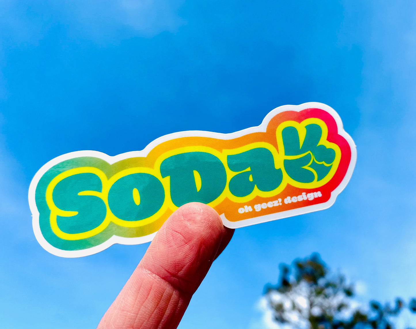 SoDak Peace Ombre Sticker