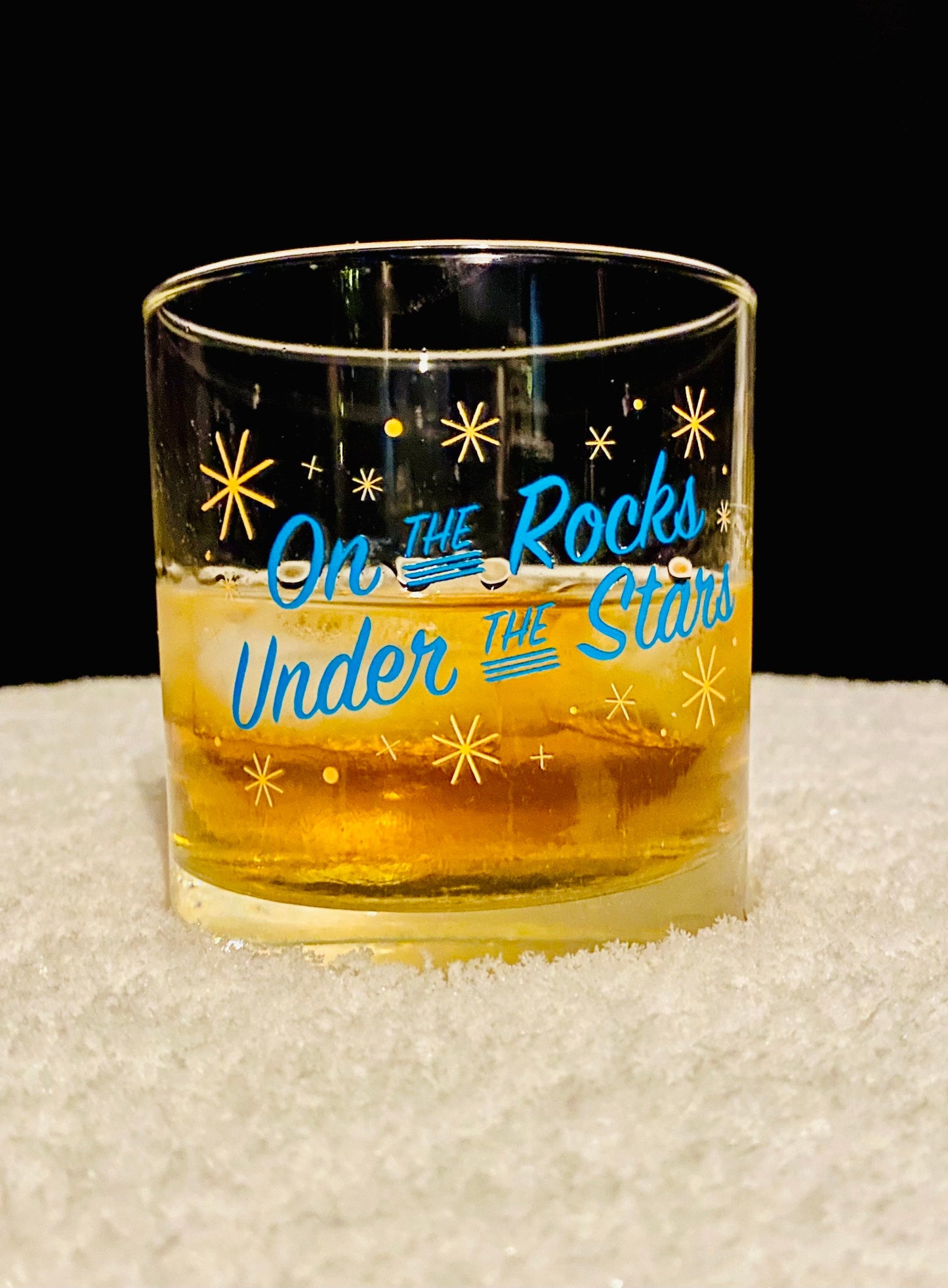 On the Rocks Under the Stars Whiskey Rocks Glass