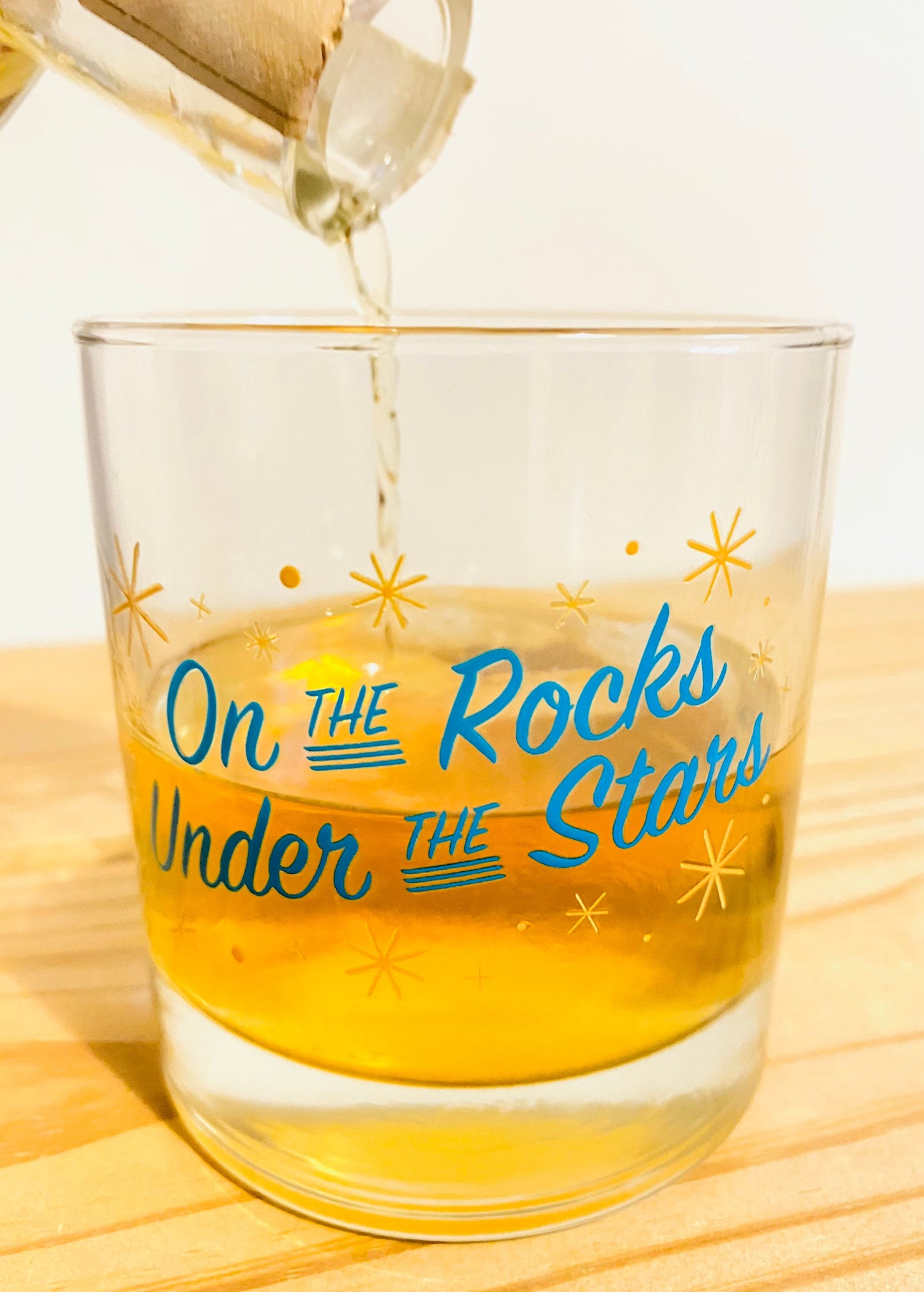 On the Rocks Under the Stars Whiskey Rocks Glass