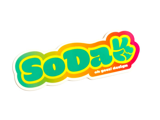 SoDak Peace Ombre Sticker