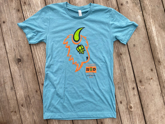 Hops and Horns South Dakota Craft Beer Week Unisex T-shirt