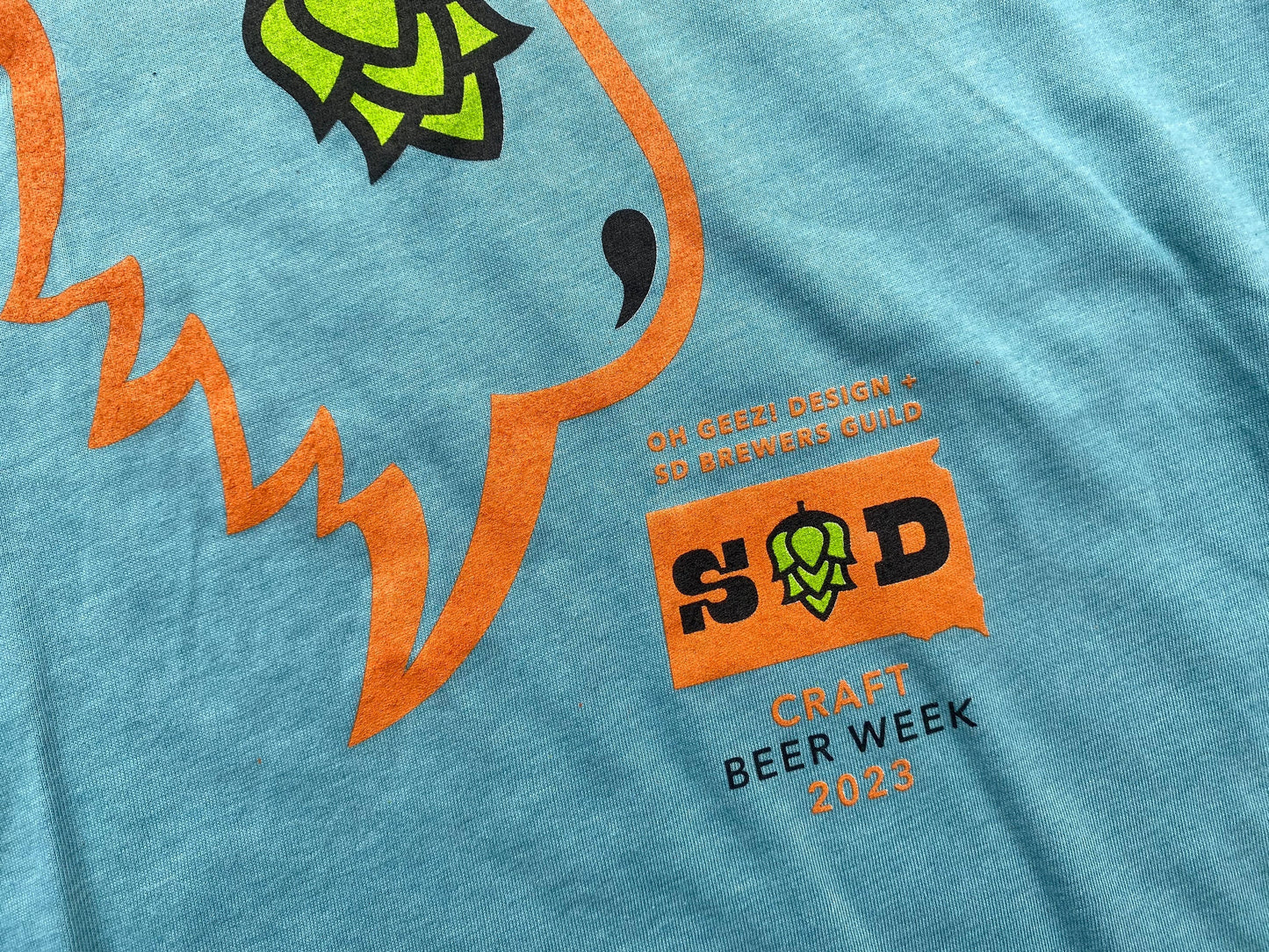 Hops and Horns South Dakota Craft Beer Week Unisex T-shirt