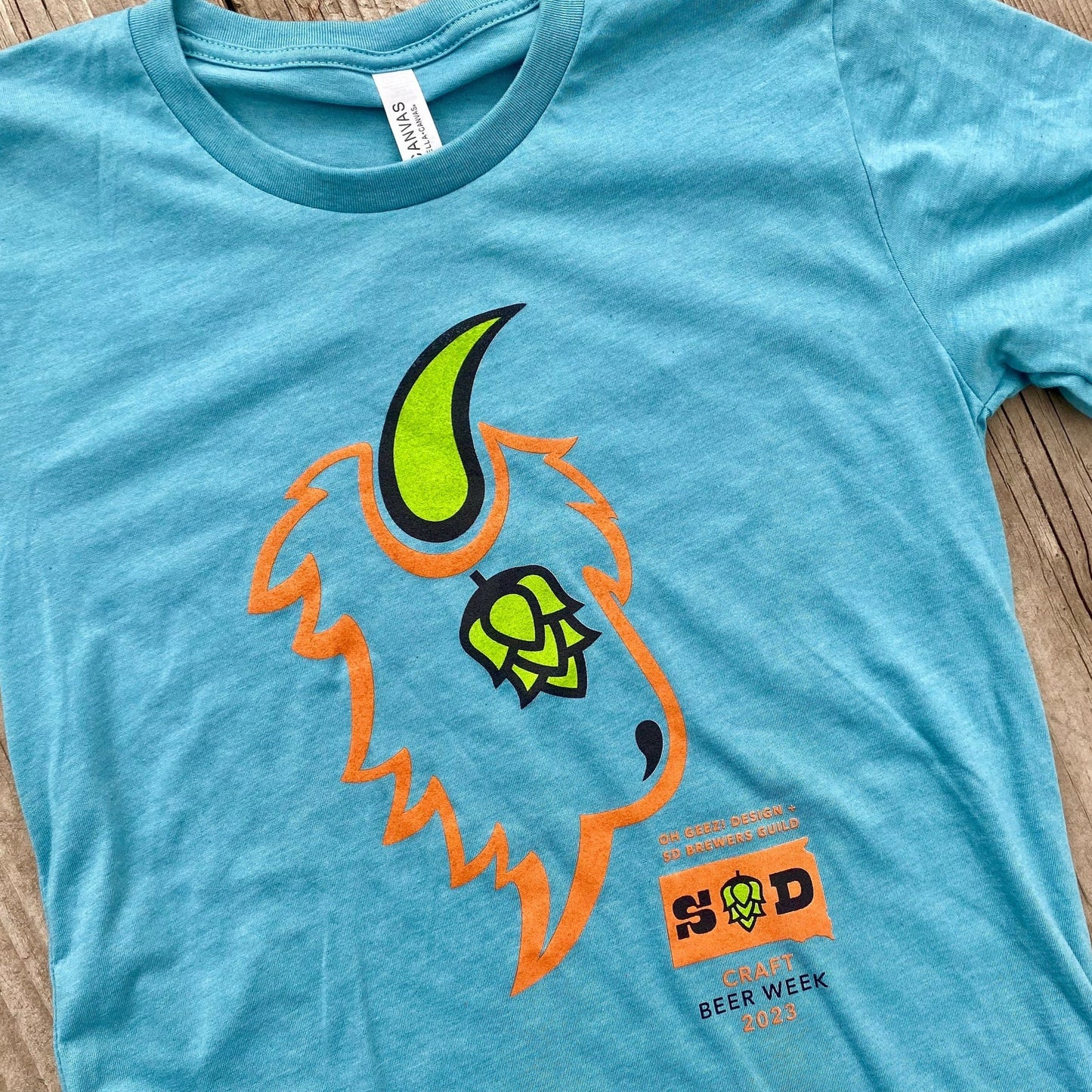 Hops and Horns South Dakota Craft Beer Week Unisex T-shirt