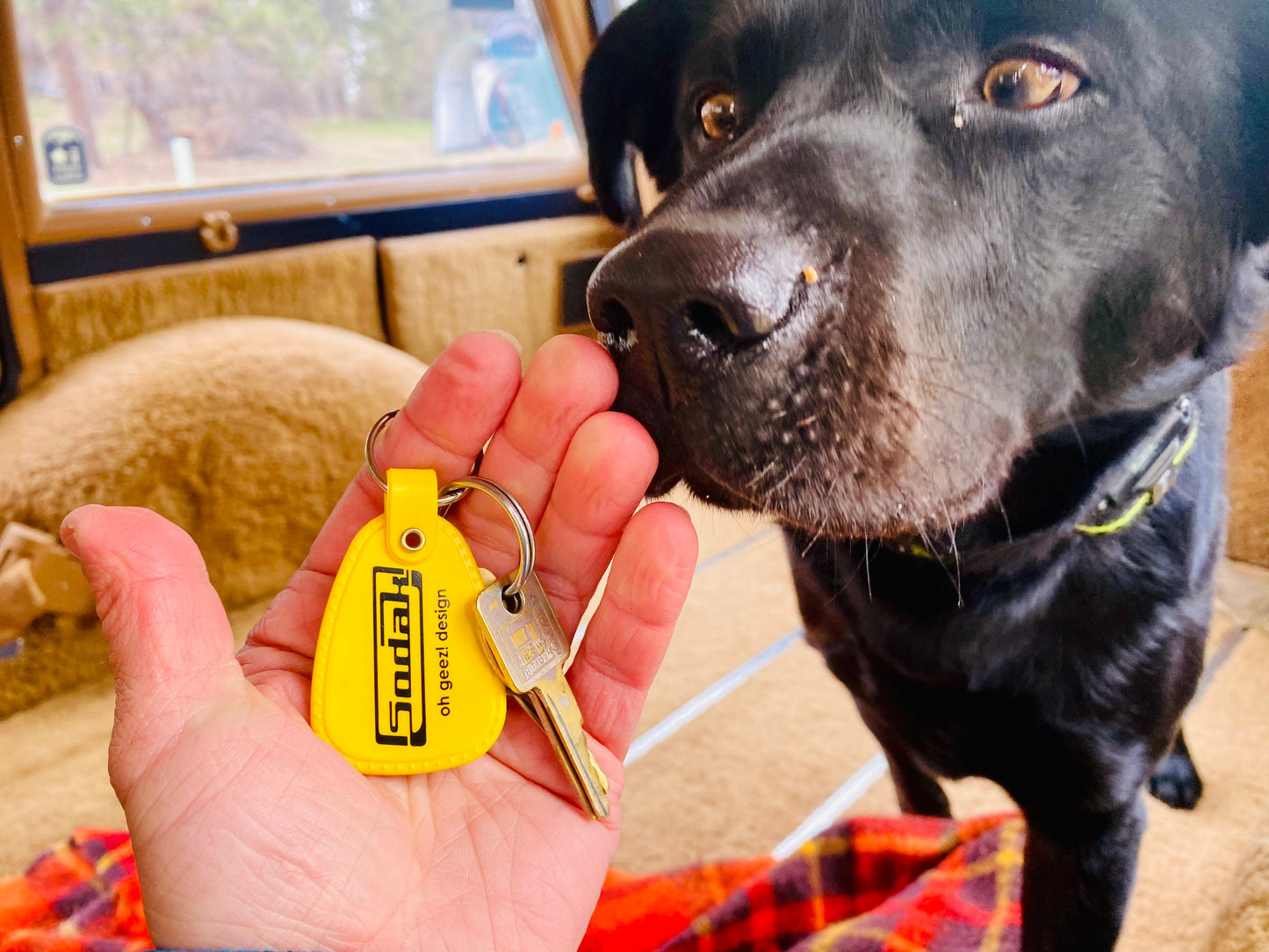 SoDak Classic Retro Keychain Yellow