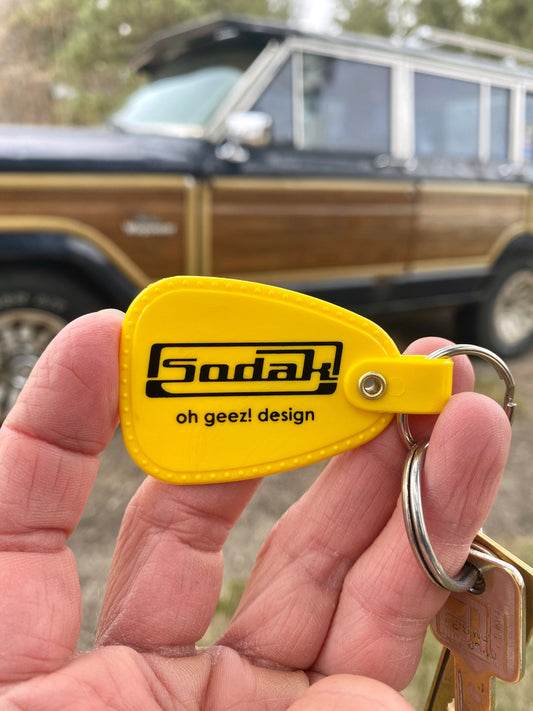 SoDak Classic Retro Keychain Yellow