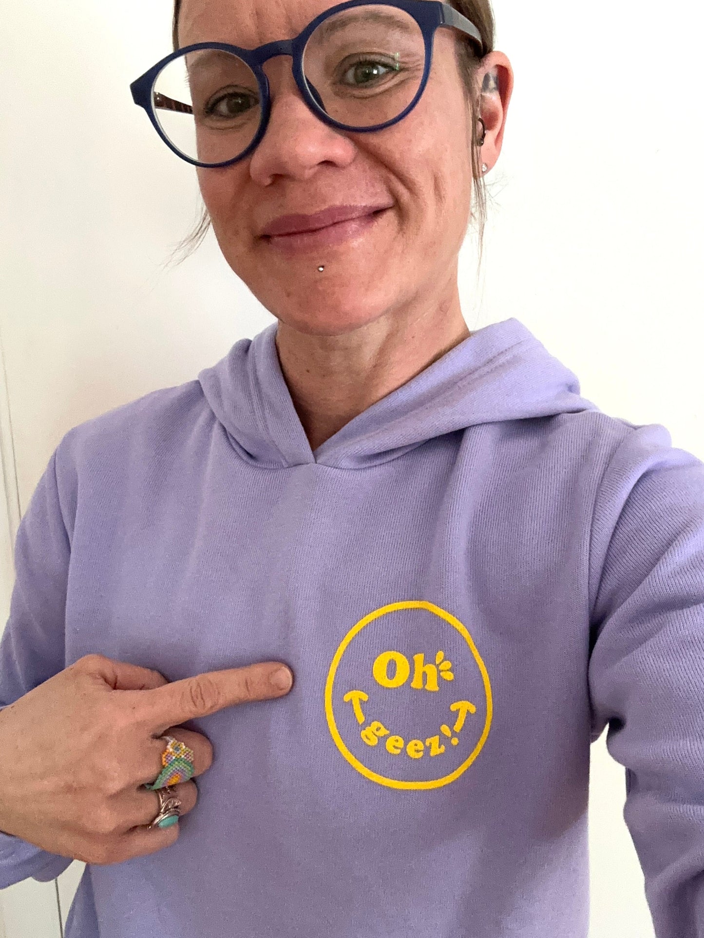 Oh Geez! Design Smiley Women's Hoodie