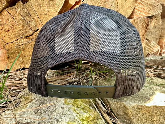 Oh Geez! Design Smiley Trucker Snapback Cap