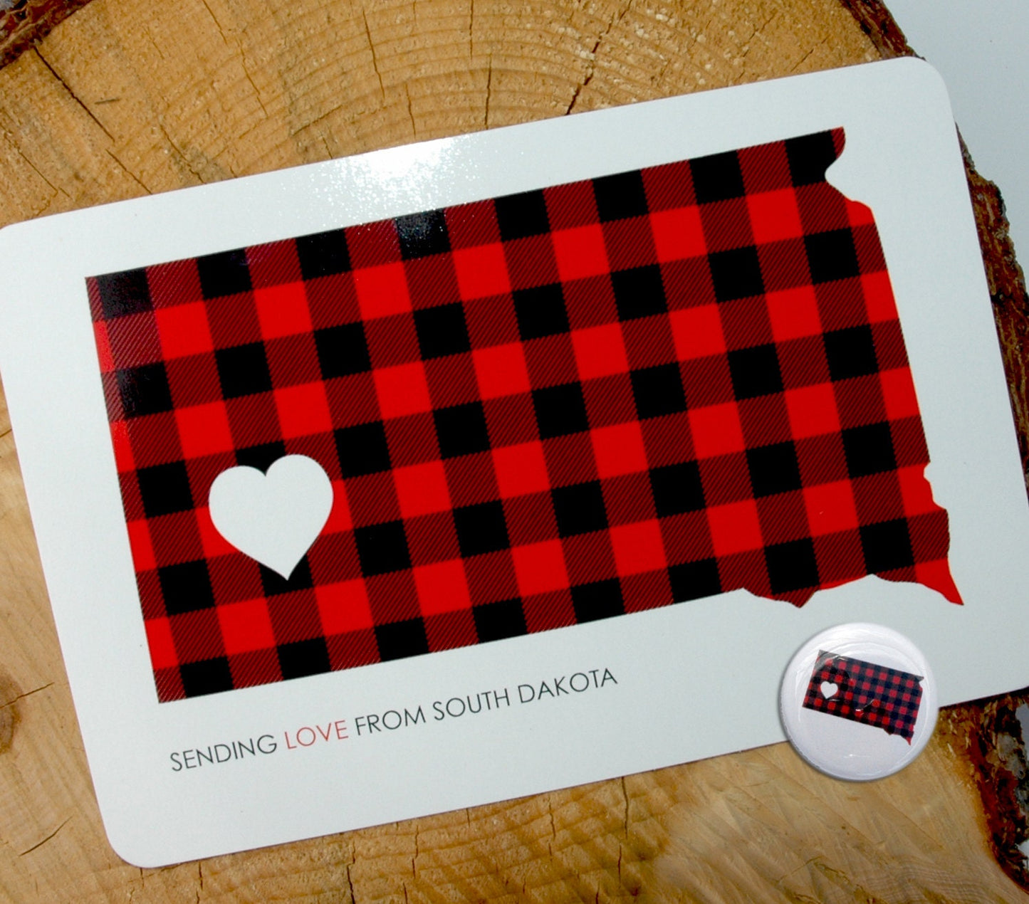 South Dakota Flannel Love Postcards