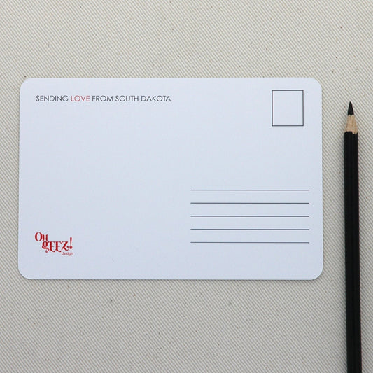 South Dakota Flannel Love Postcards