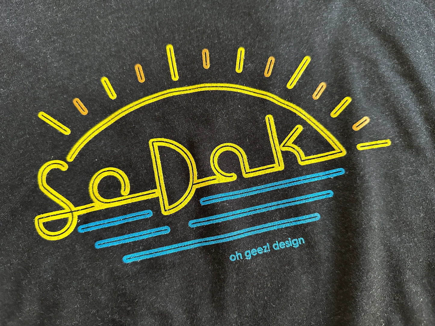 SoDak Neon Sun T-shirt