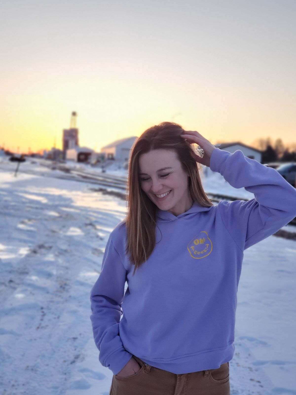 Oh Geez! Design Smiley Women's Hoodie