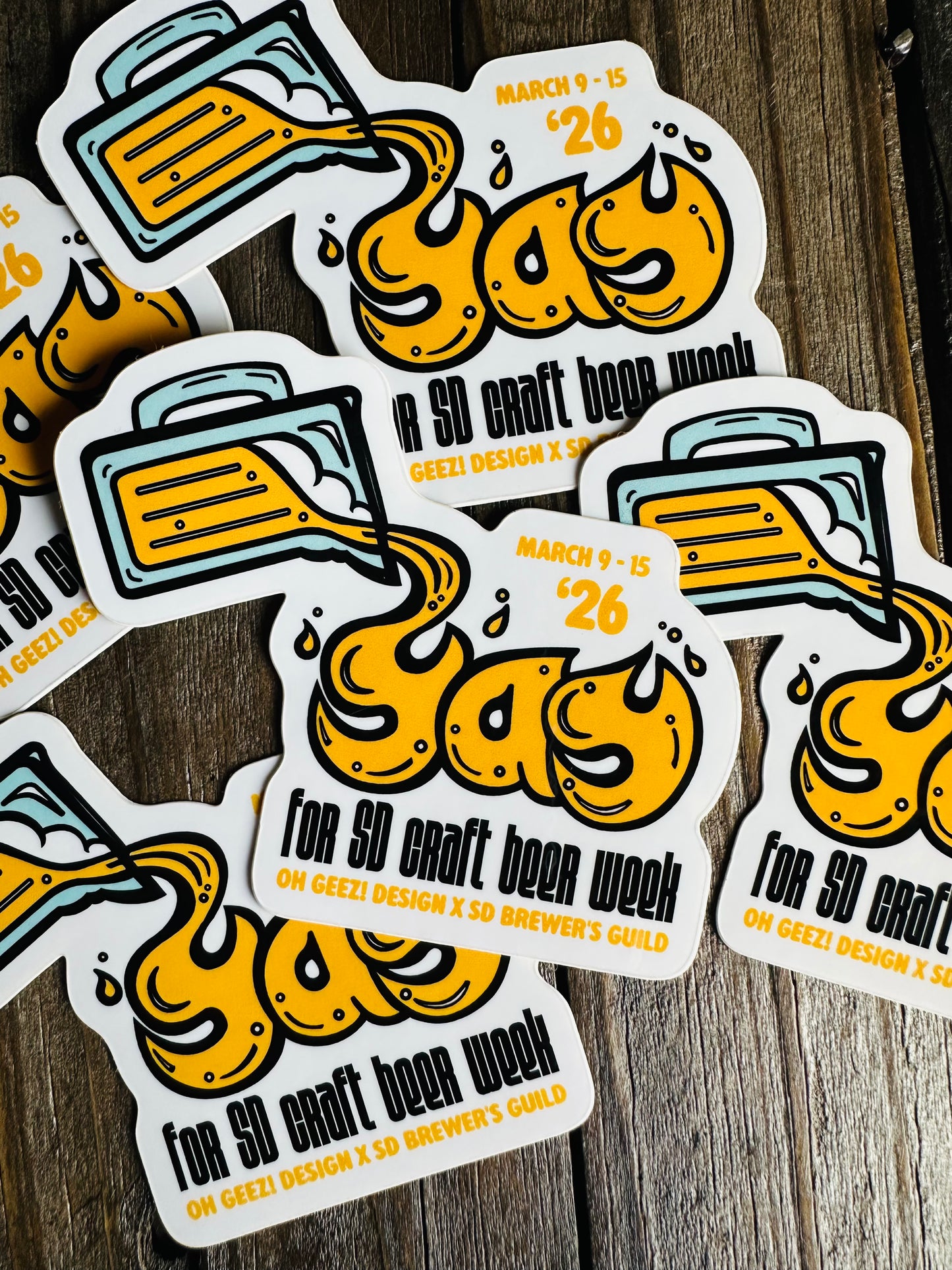 South Dakota Craft Beer Week 2026 Sticker by Oh Geez! Design