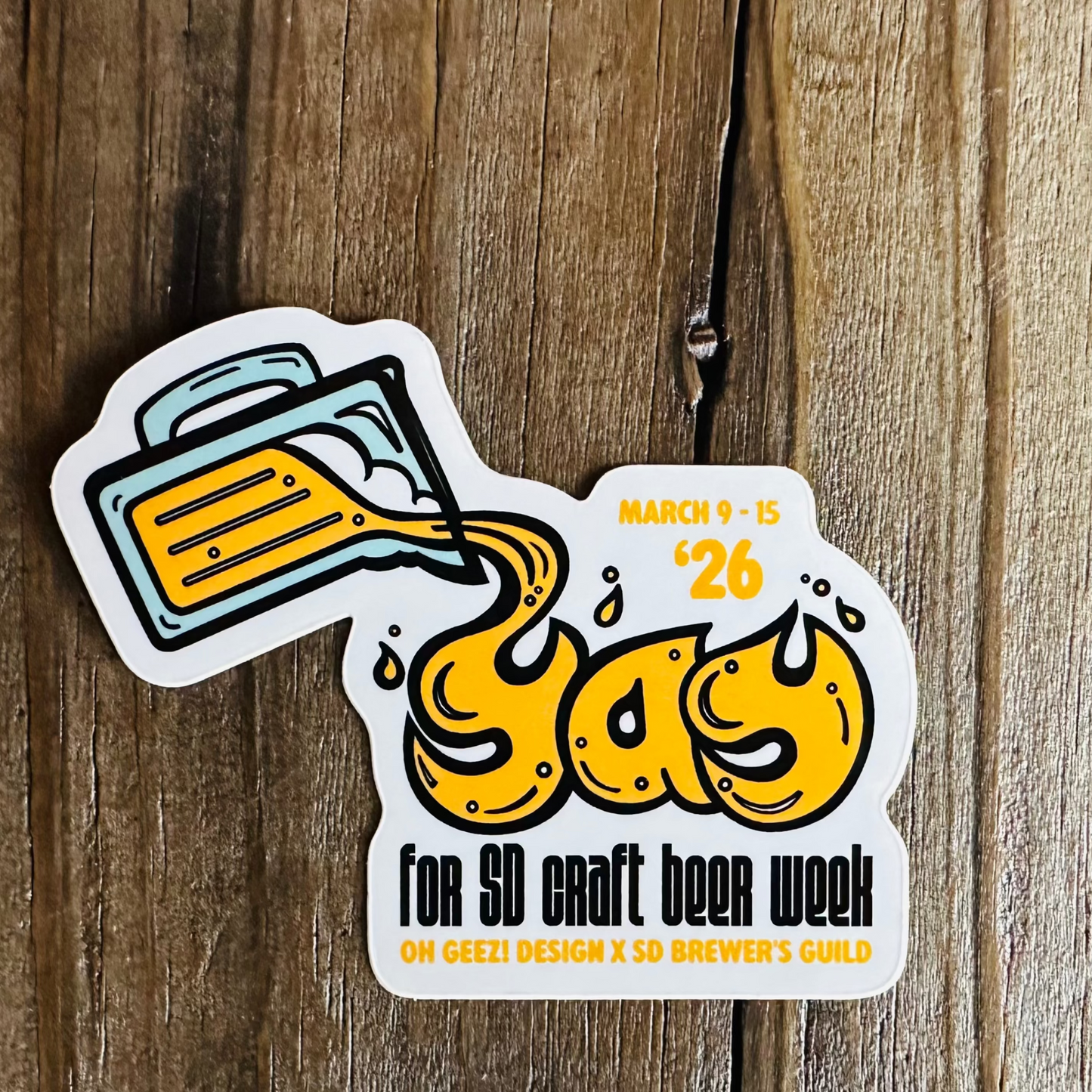 South Dakota Craft Beer Week 2026 Sticker by Oh Geez! Design