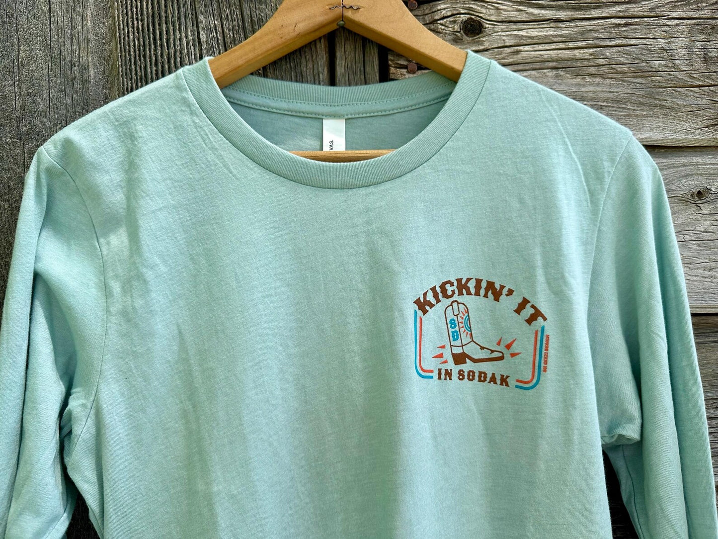 Kickin' It in SoDak Long Sleeve T-shirt Unisex by Oh Geez! Design